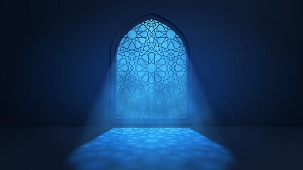 moon-light-shine-through-window-into-islamic-mosque-interior_1217-2597
